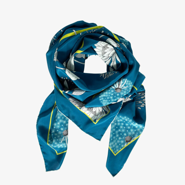 FREIFORM FOULARD, FLOW BLAU