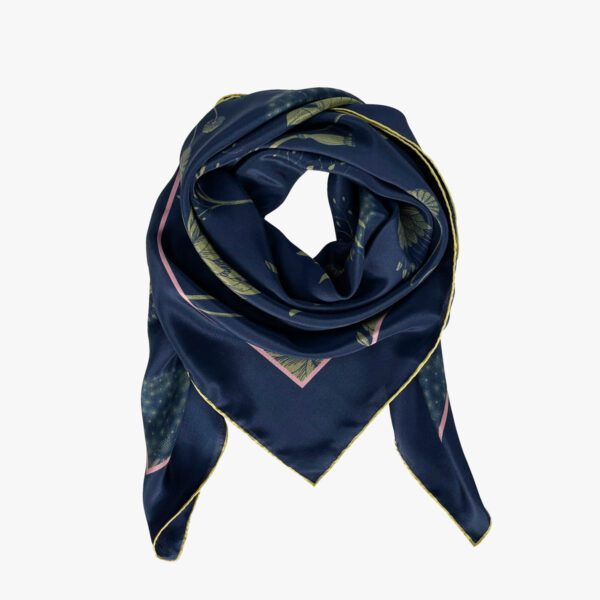 FREIFORM FOULARD, FLOW BLAU/OLIV