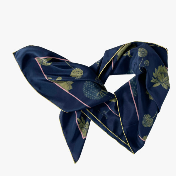 FREIFORM FOULARD, FLOW BLAU/OLIV