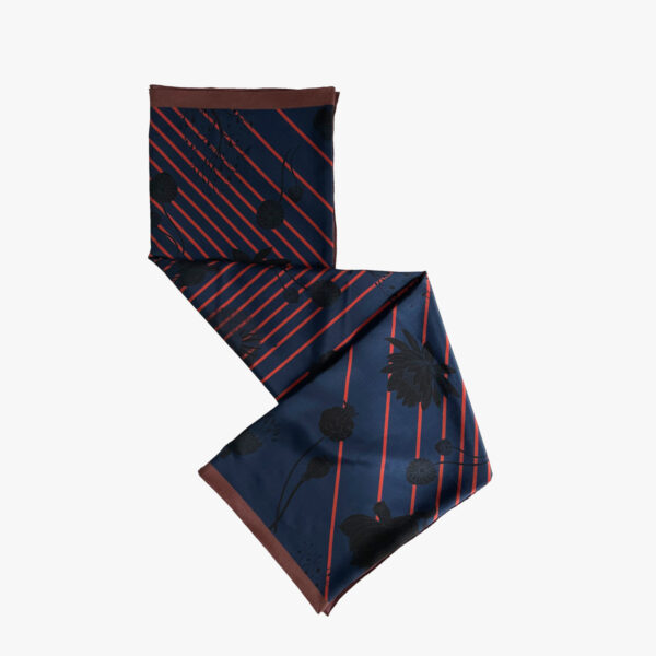 FREIFORM FOULARD, FLOW BLAU/ROT